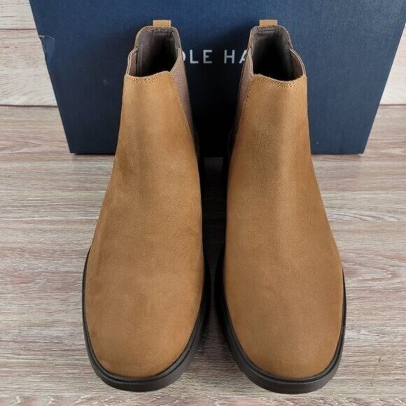 NEW Cole Haan Grand Boots Men's Size 12 Nubuck Dress Casual Chelsea Chukka Shoes - Picture 5 of 10